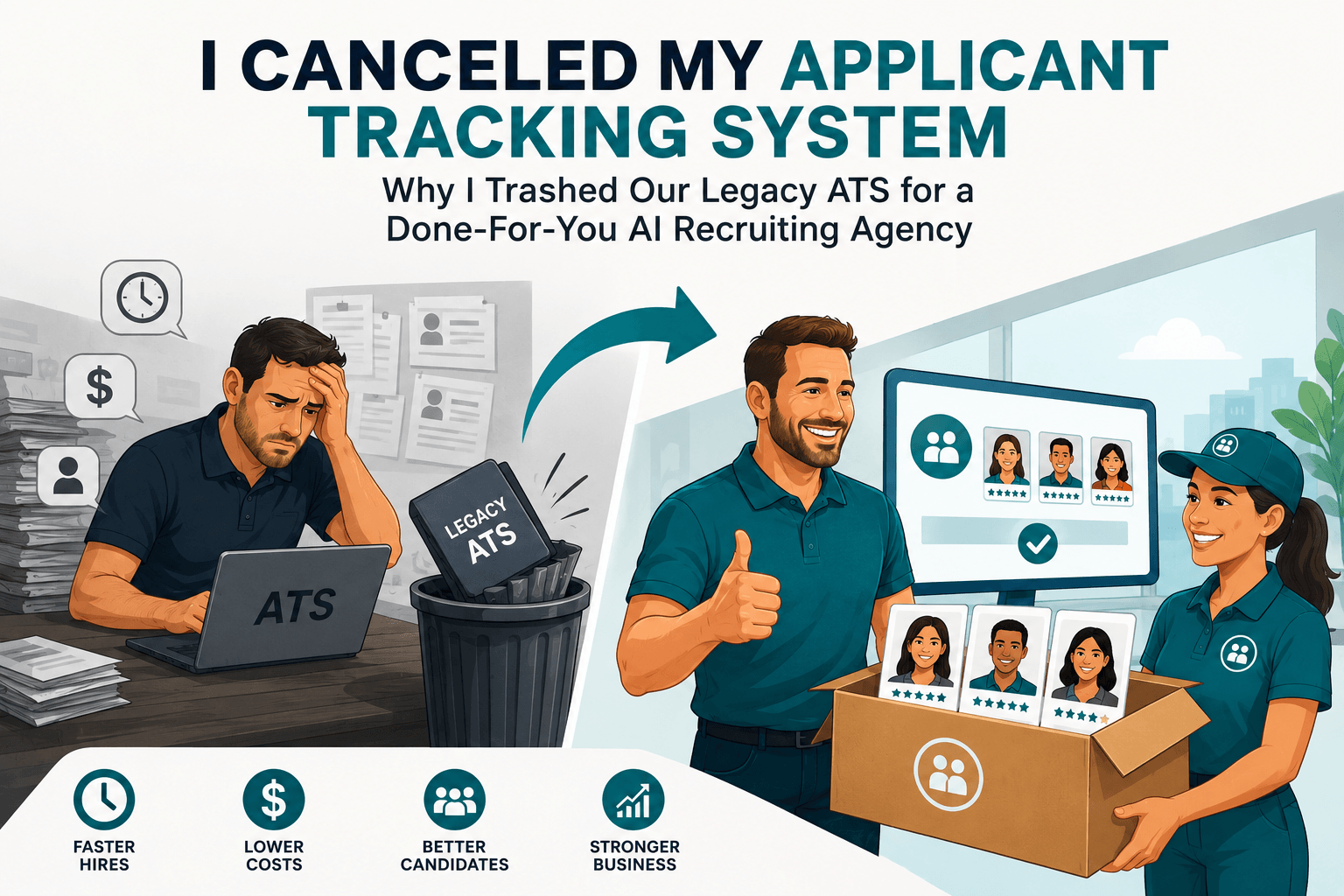 I Canceled My Applicant Tracking System: Why I Trashed Our Legacy ATS for a Done-For-You AI Recruiting Agency
