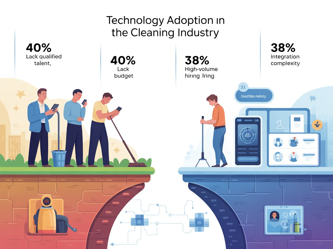 Why Is There a Technology Gap in Cleaning Industry Recruiting?