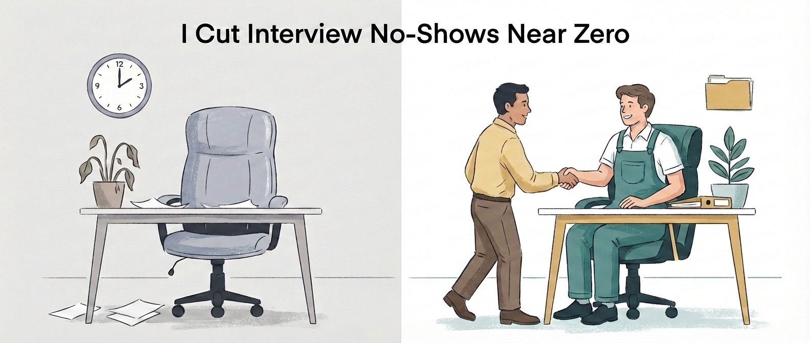 I Cut Interview No-Shows Near Zero — Here's What Cleaning Companies Get Wrong