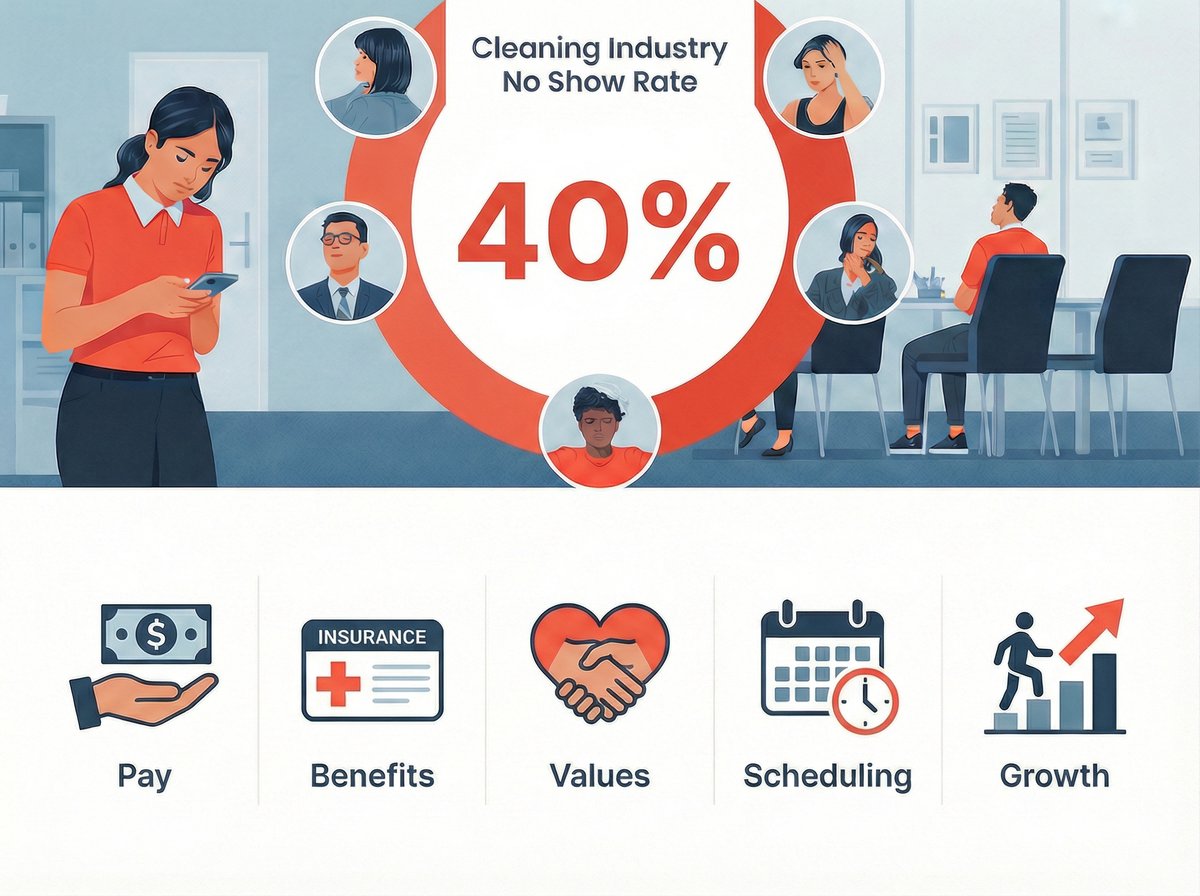 Why Do So Many Cleaning Industry Job Applicants No-Show?